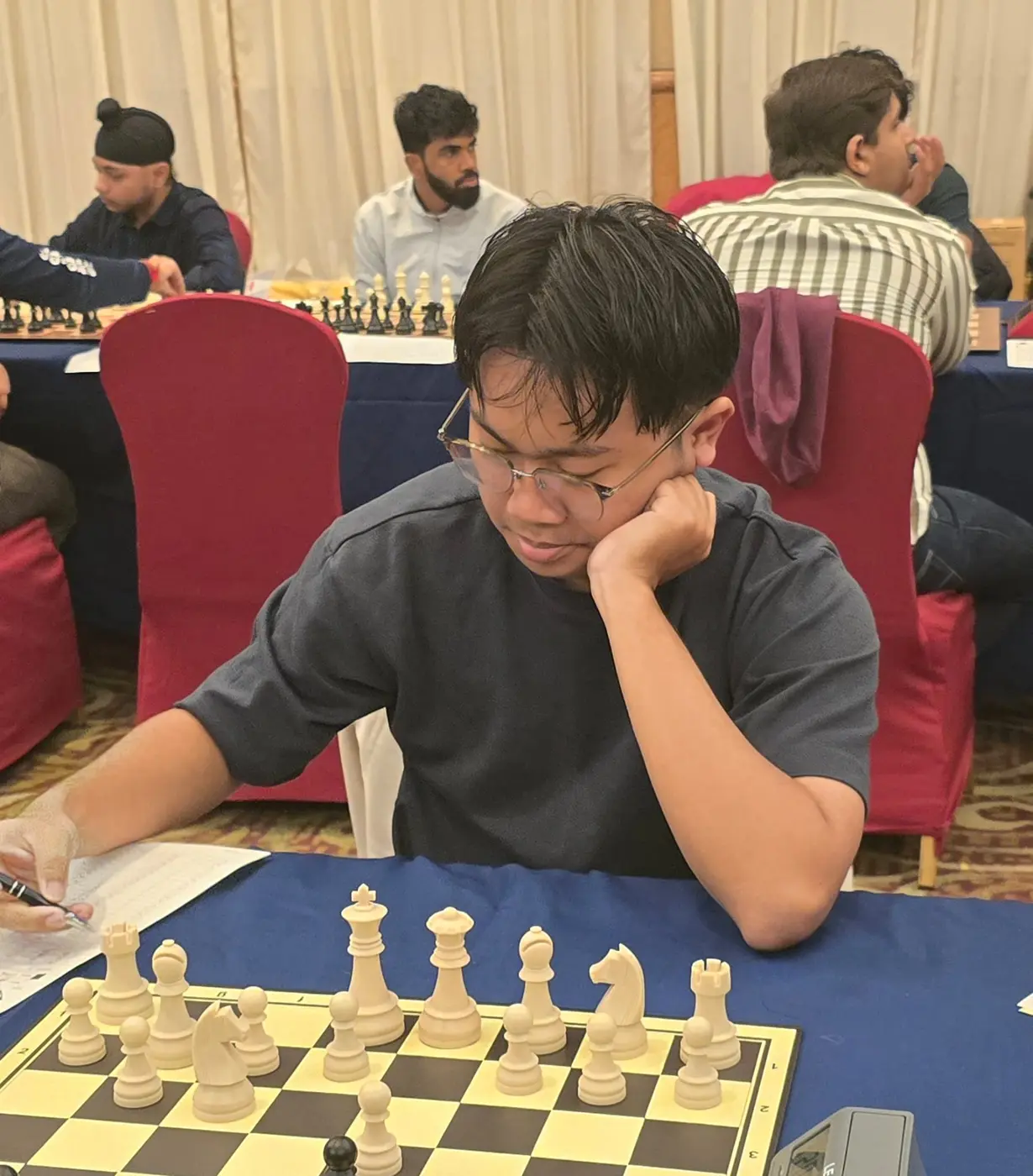 Tournament participant competing at the 1st Berjaya Global Chess Open 2026 — photo 86