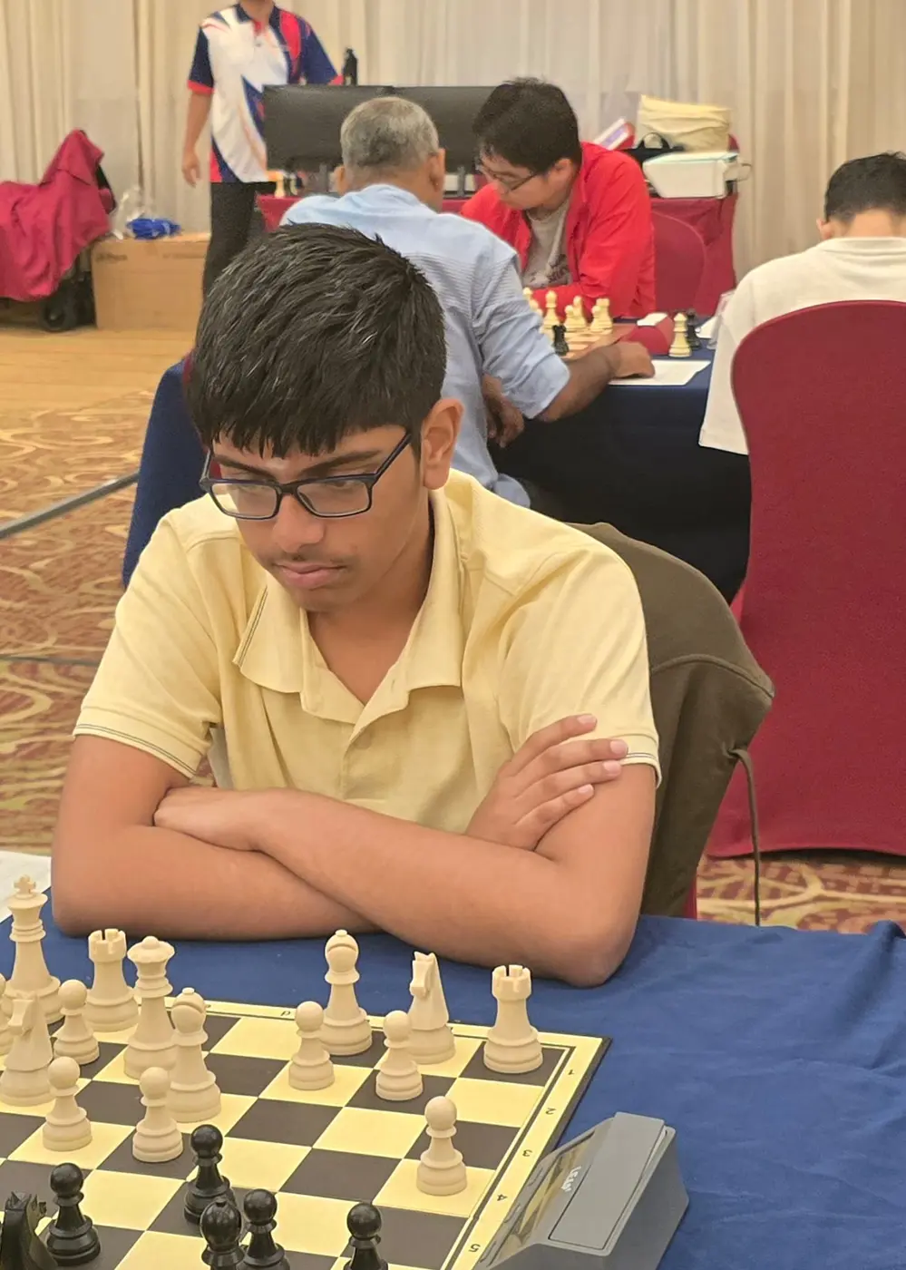 Tournament participant competing at the 1st Berjaya Global Chess Open 2026 — photo 90
